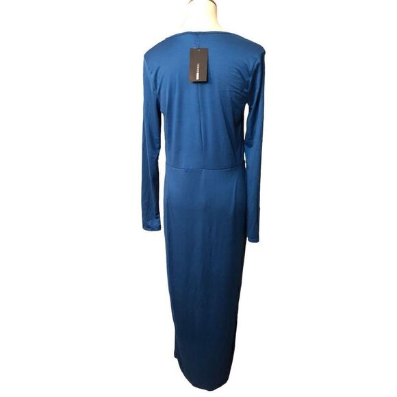 Fashion Nova blue long sleeve maxi cut to thigh and matching pants NWT XL - Picture 5 of 8